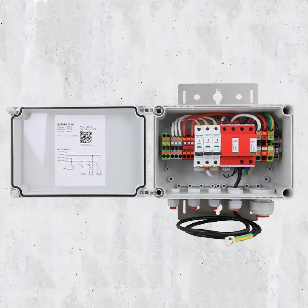 surge protection device with concrete background